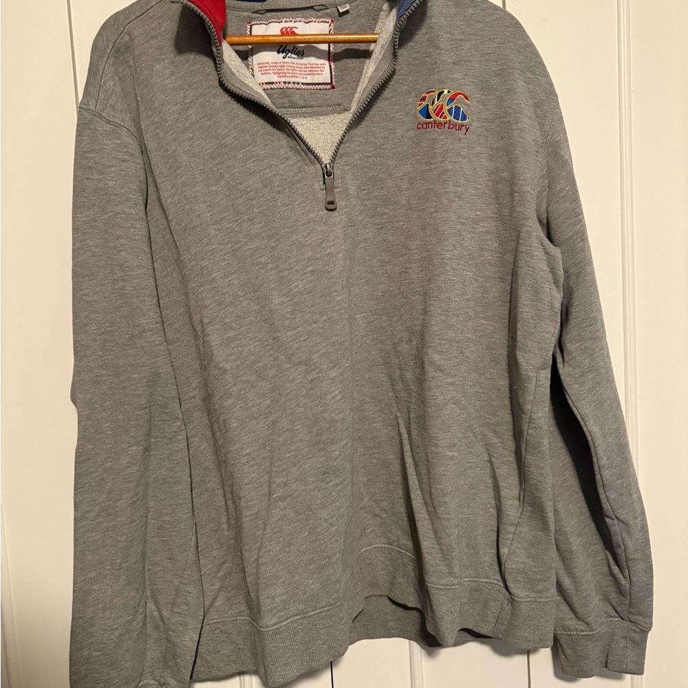 Canterbury Gray Men's Quarter-Zip Sweatshirt